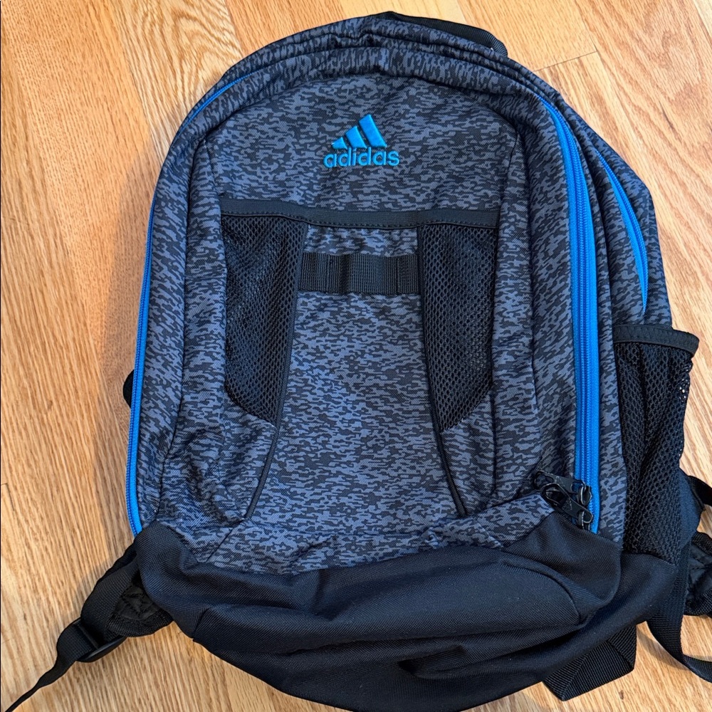 Adidas Men's Gray and Blue Backpack